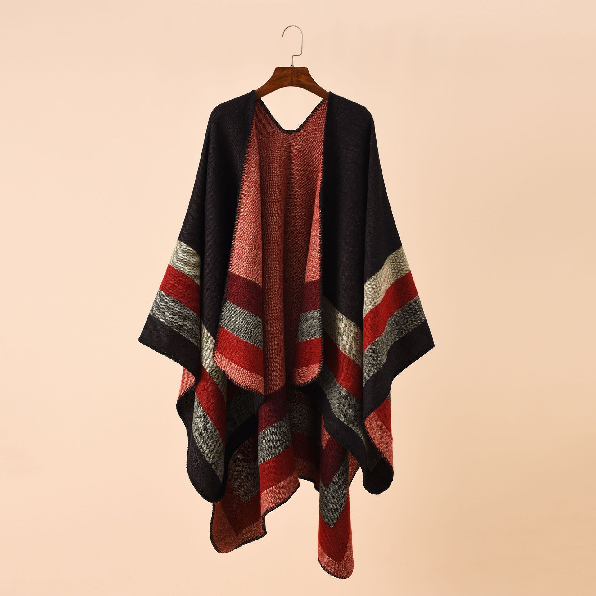 Cashmere Pashmina Wrap - 2024 yeni moda kış sıcak ekose