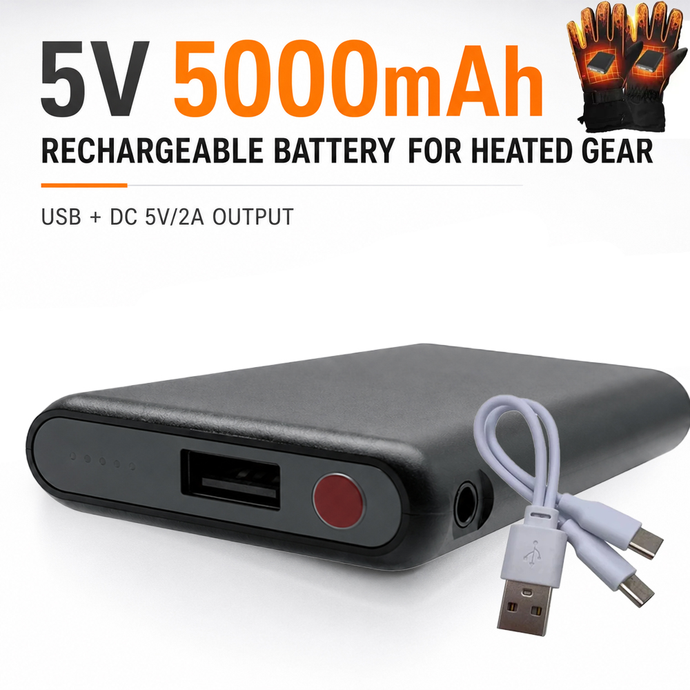 Heated Vest Battery - 5V 5000mAh Isıtmalı Eldiven Pil Güç