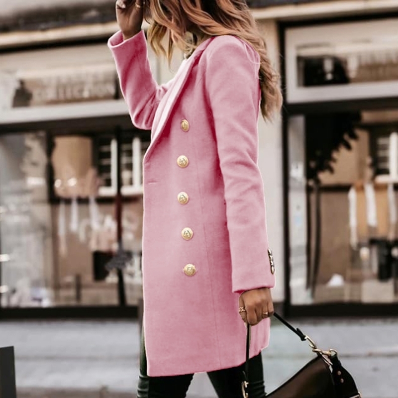 Wool Coat Peacoat - 831A Bayan Sonbahar Kış Yün Mont