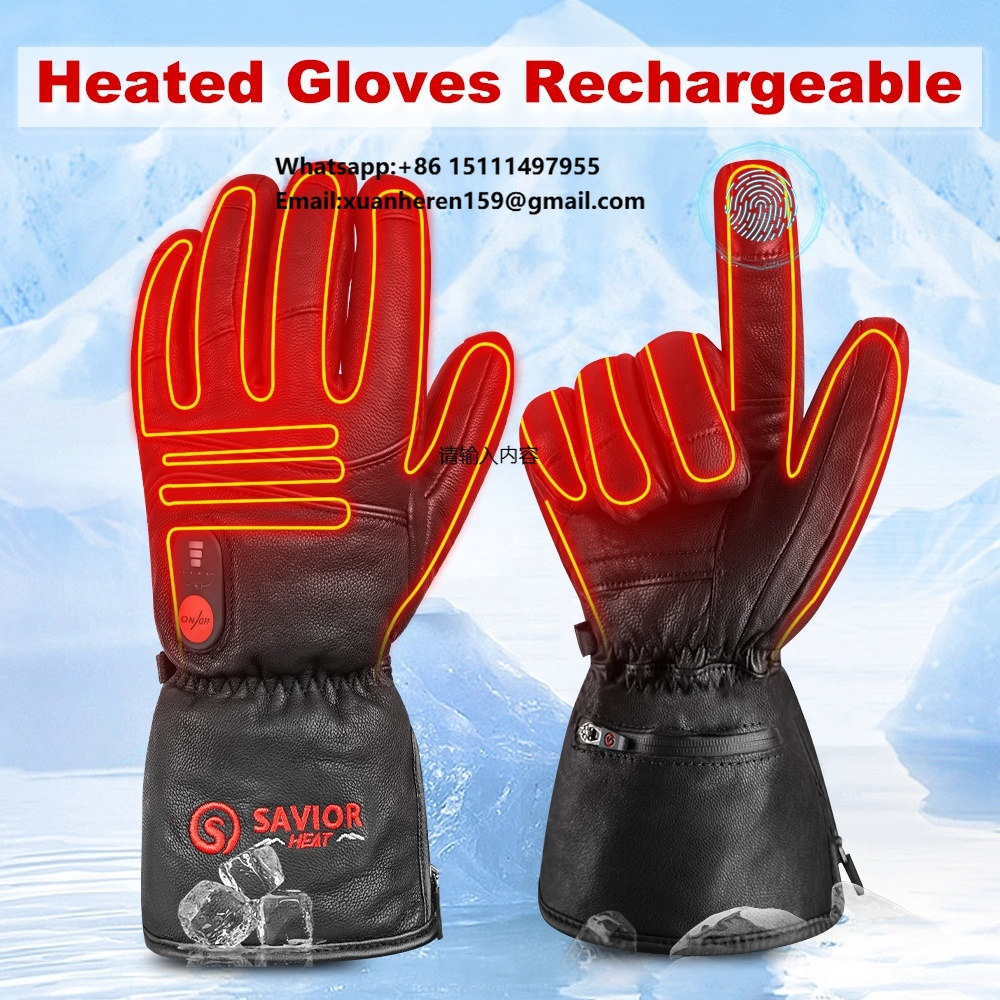 Touch Screen Gloves - Isıtmalı Deri Eldiven Erkek Kadın Kış