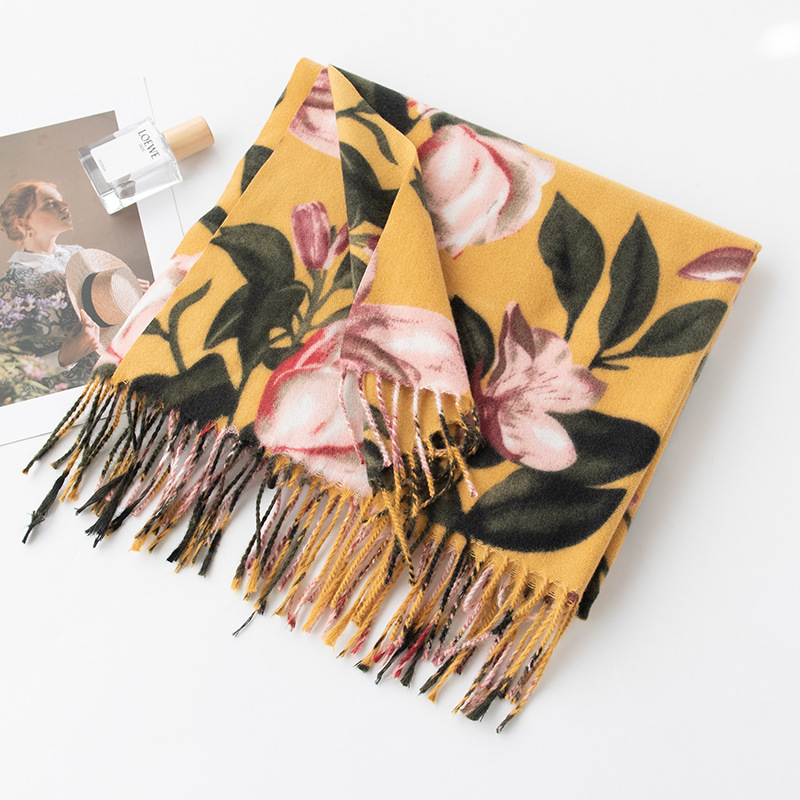 Shawl Wrap Winter - Lüks Eşarp Kaşmir Pashmina 2024 Kış