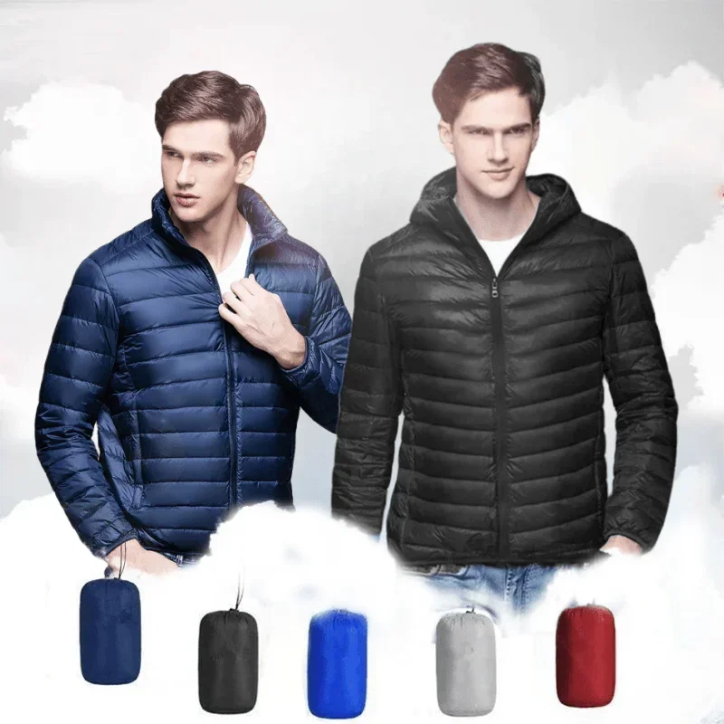 Down Jacket Packable - UETEEY 2024 sonbahar kış beyaz ördek