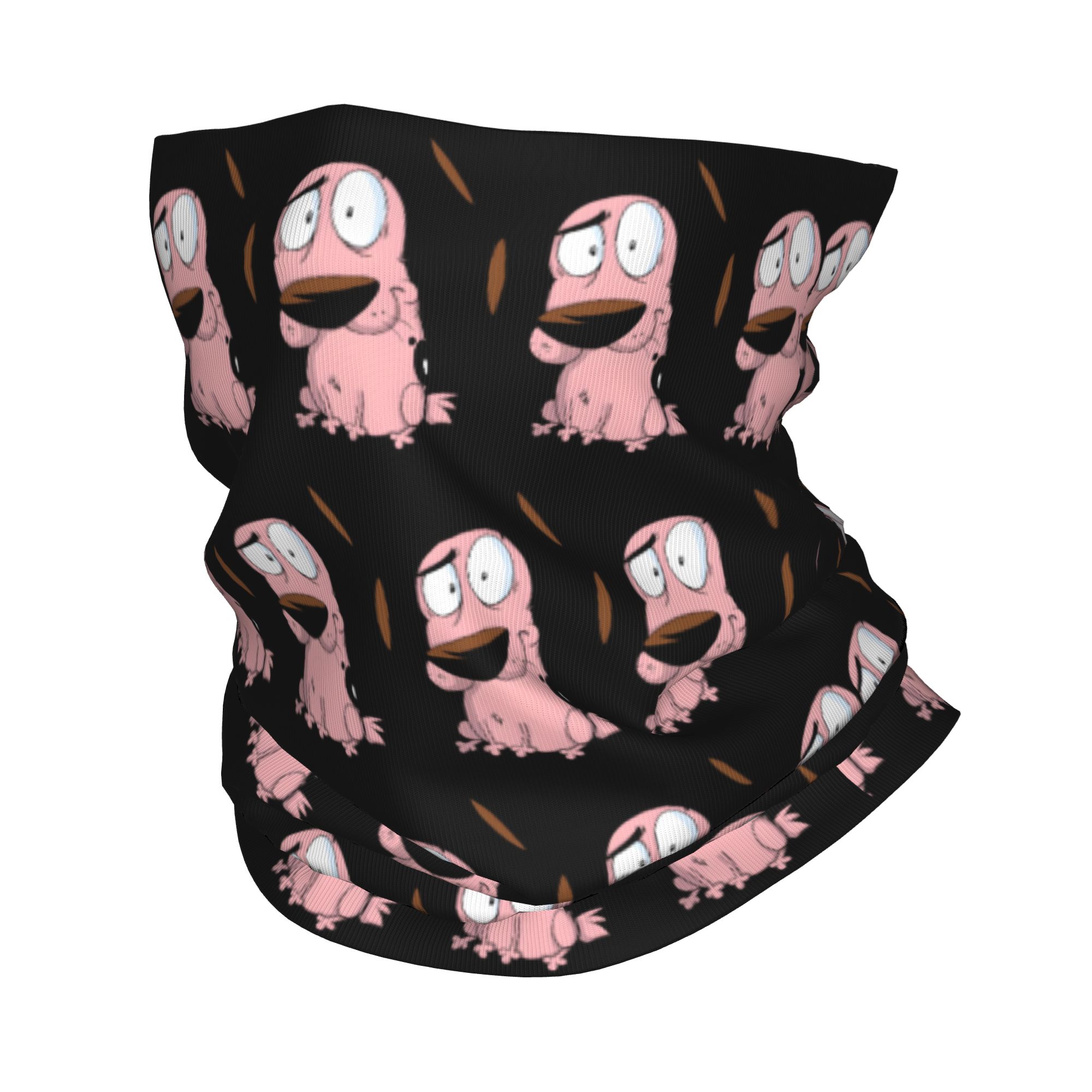 Neck Gaiter Fleece - Özel Karikatür Cesaret Köpek Kış Bandı