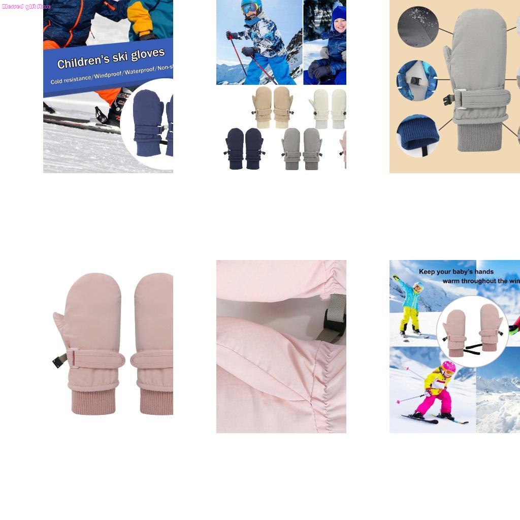 Snow Glove Insulated - D0JC Şık Geçirmez Kayak Eldivenleri Erkek