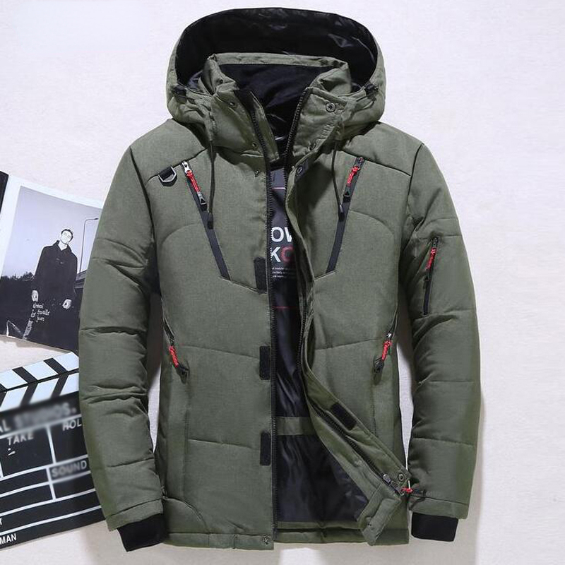 Down Jacket Packable - Aşağı Ceket Erkek Kış Erkekler Beyaz