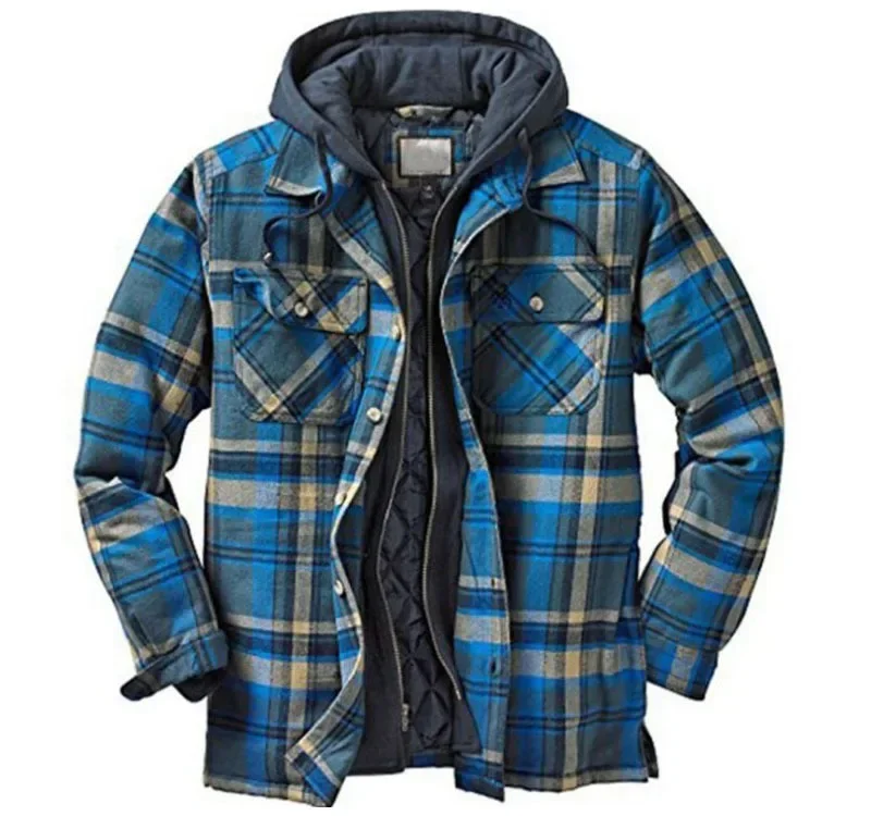 Flannel Shirt Lined - Erkek Polar Astarlı Flanel Ekose Gömlek