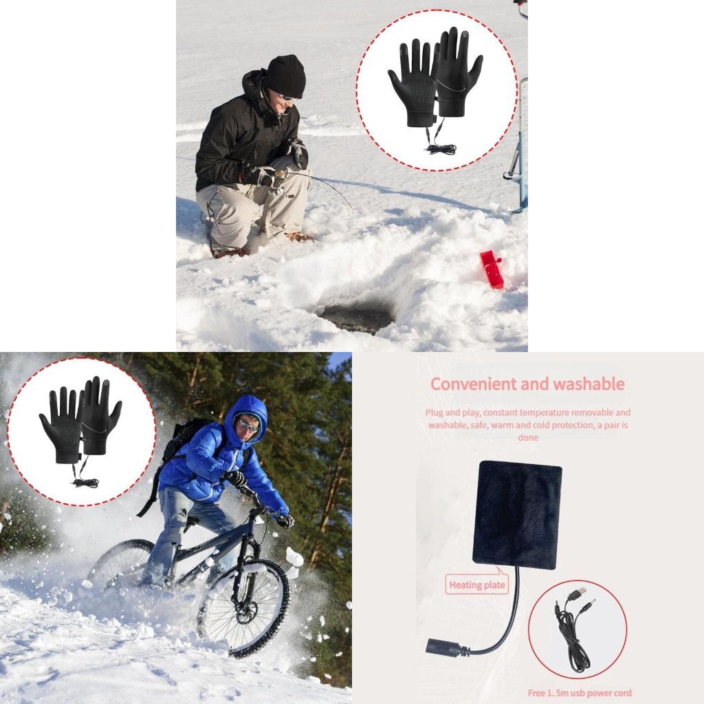 Hand Warmer Electric - Q39E Elektrikli Isıtmalı Eldiven Isıtıcı Dokunmatik