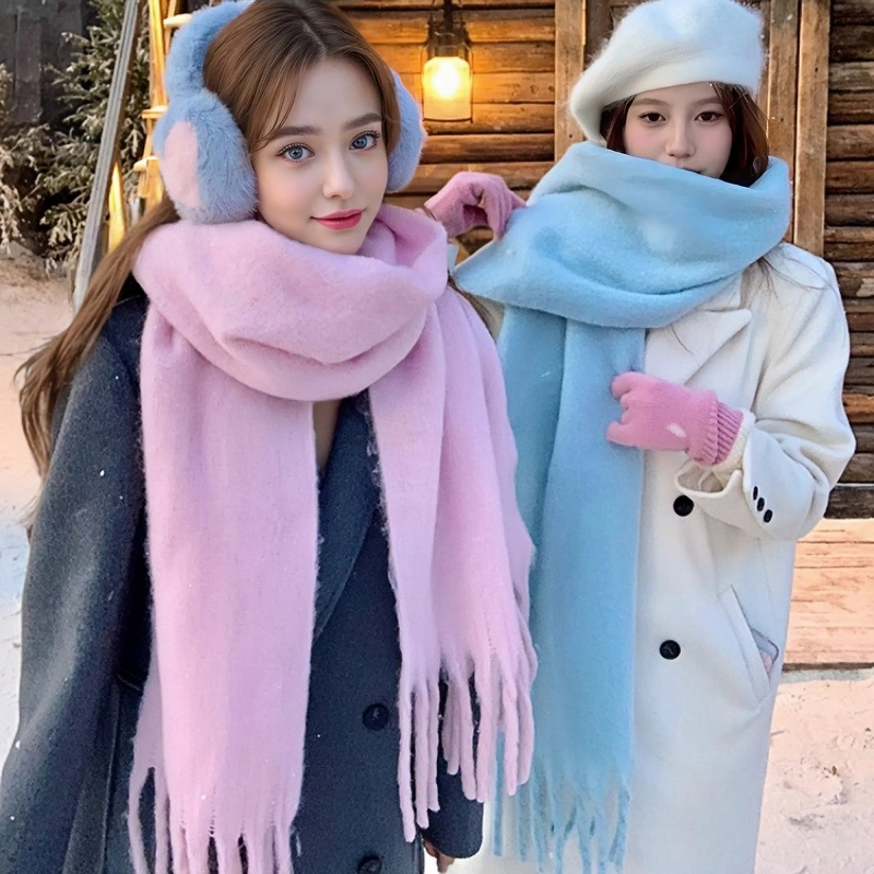 Cashmere Pashmina Wrap - Kadınlar için kış Eşarp Kaşmir Sıcak