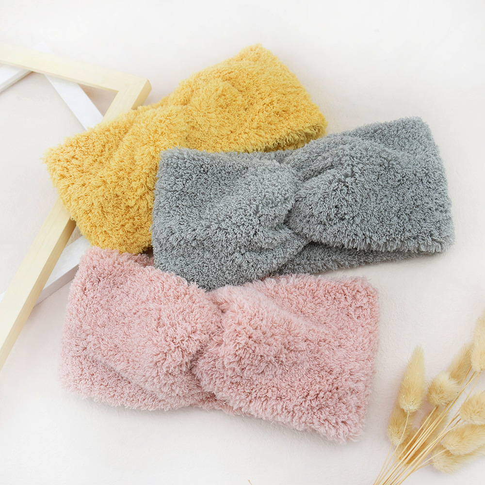 Winter Headband Fleece - Yeni polar çapraz geniş kafa bandı