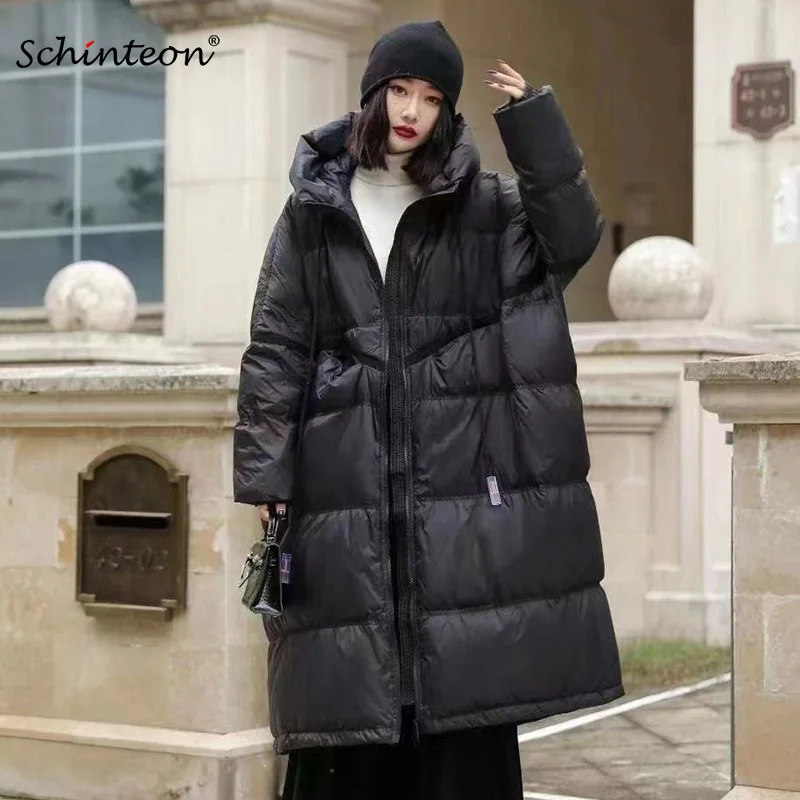 Down Jacket Packable - Schinteon Kadın Beyaz Ördek Aşağı Ceket
