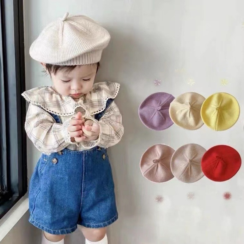 Knit Beanie Hat Warm - Yeni Gelen Örgü Bebek Beresi, Yürümeye
