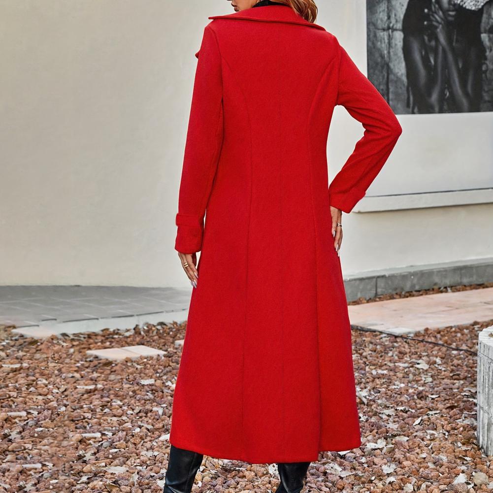 Kadın Uzun Yün Ceket Kruvaze P - Wool Coat Peacoat incelemesi ve fiyatı