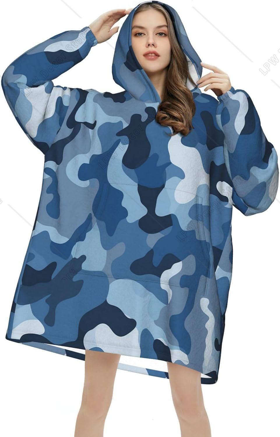 Klasik Mavi Kamuflaj Desenli G - Sherpa Hoodie Fleece incelemesi ve fiyatı