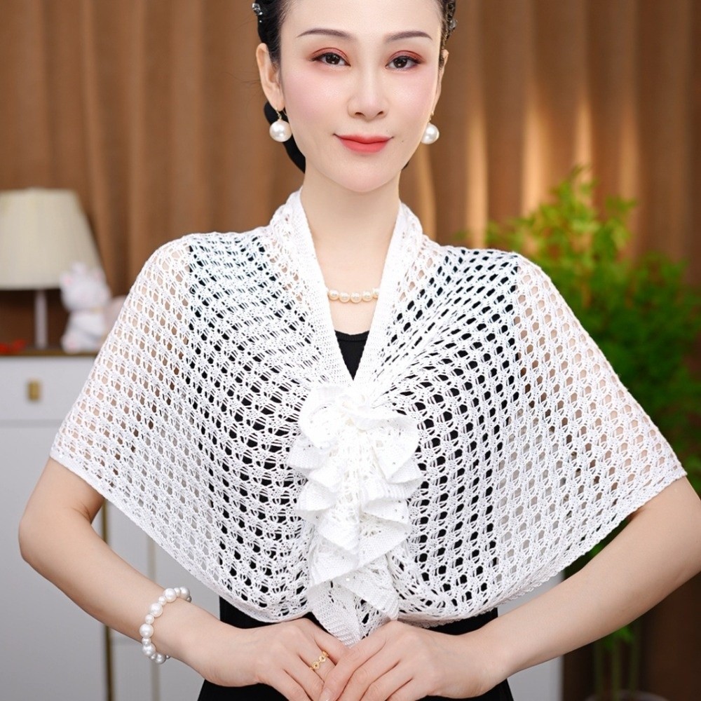 Parıltılı Tasarım Oyuklu Hırka - Shawl Wrap Winter incelemesi ve fiyatı