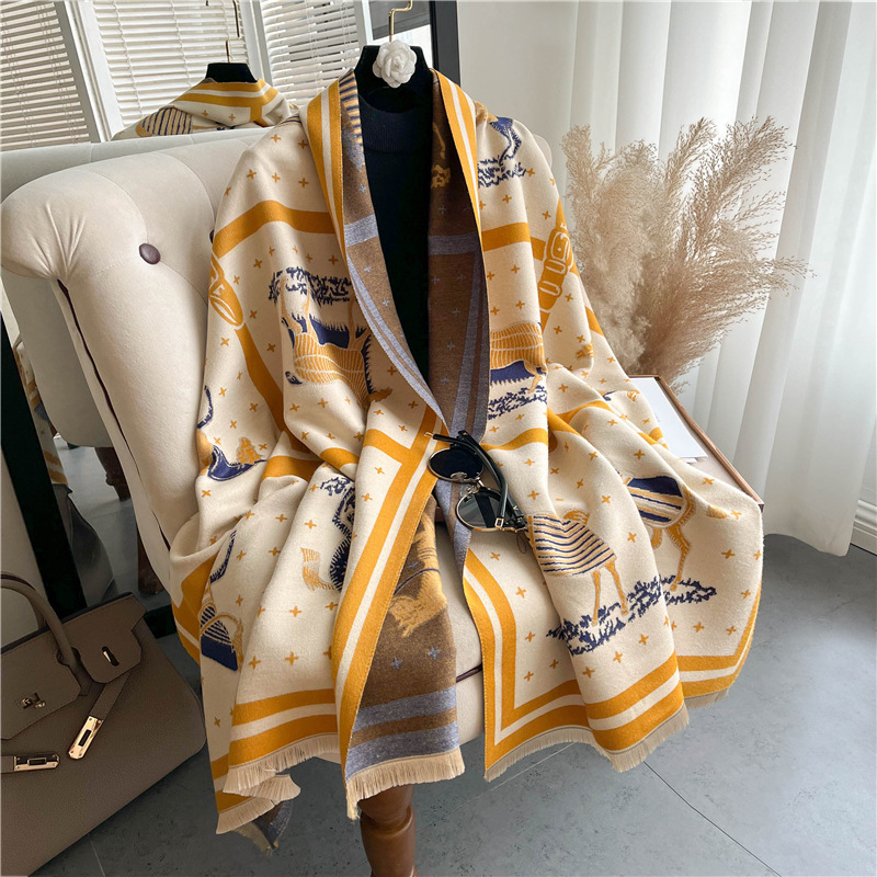 Lüks At Baskı Kalın Kaşmir Bat - Cashmere Pashmina Wrap incelemesi ve fiyatı