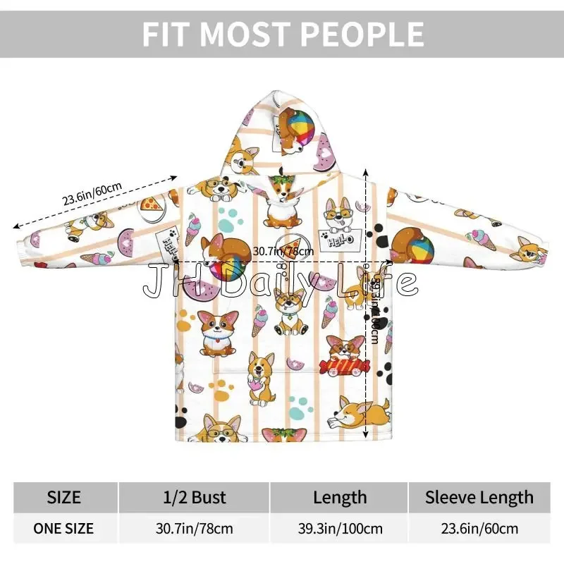 Sevimli Corgi Köpek Giyilebili - Sherpa Hoodie Fleece incelemesi ve fiyatı