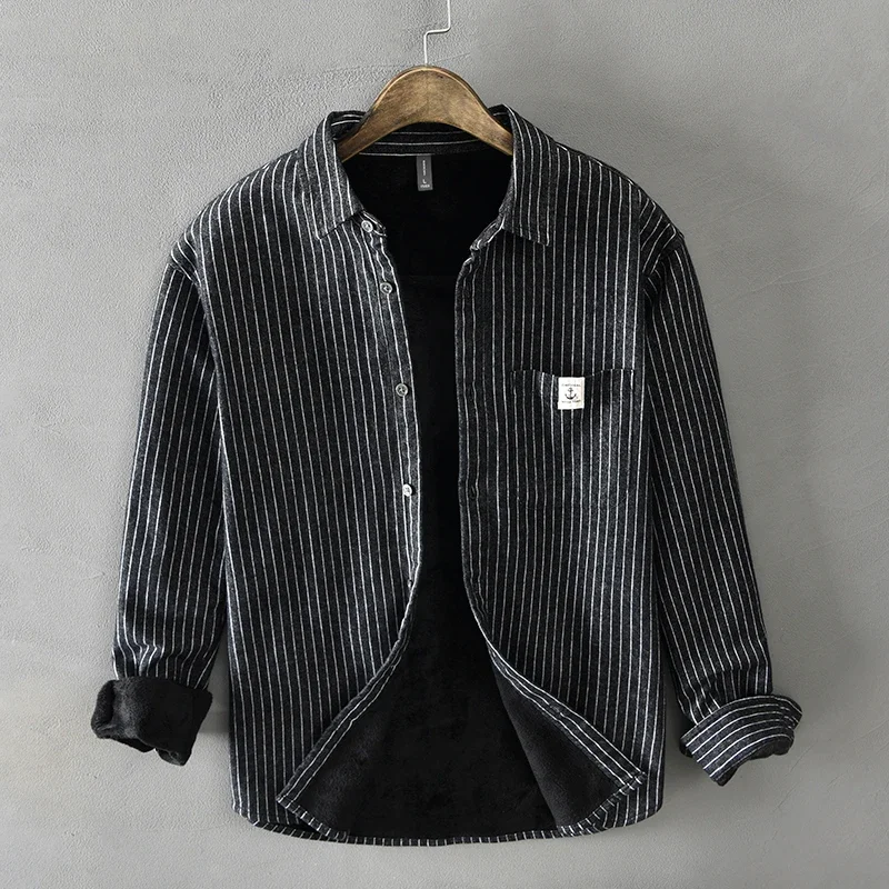 Erkekler Kış Moda Polar Astarl - Flannel Shirt Lined incelemesi ve fiyatı
