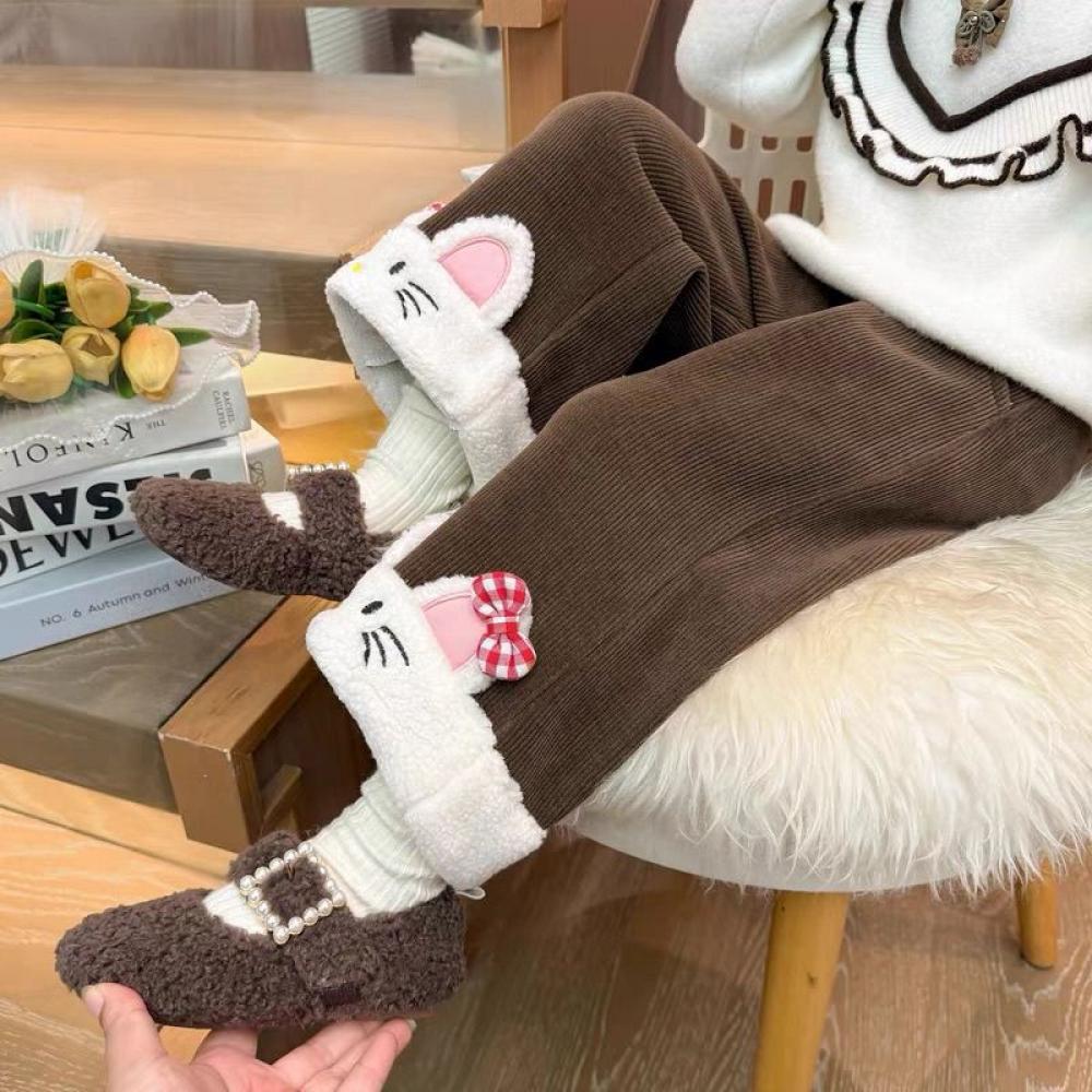 Kawaii Hello Kitty Kız Ins Pan - Corduroy Pant Warm incelemesi ve fiyatı