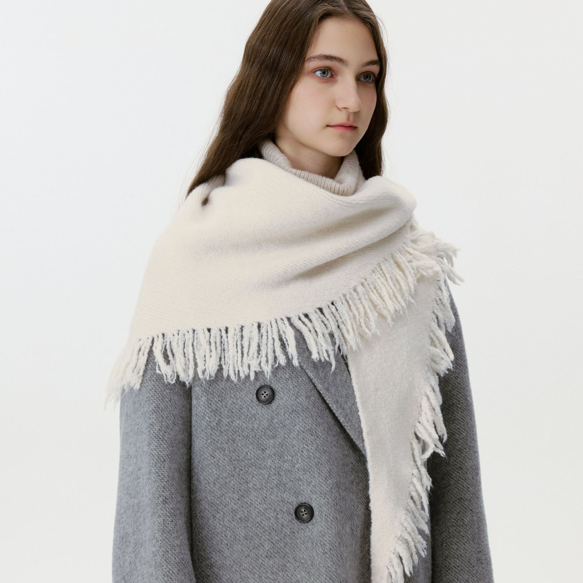 Kadınlar için Yumuşak Yün Örme - Shawl Wrap Winter incelemesi ve fiyatı
