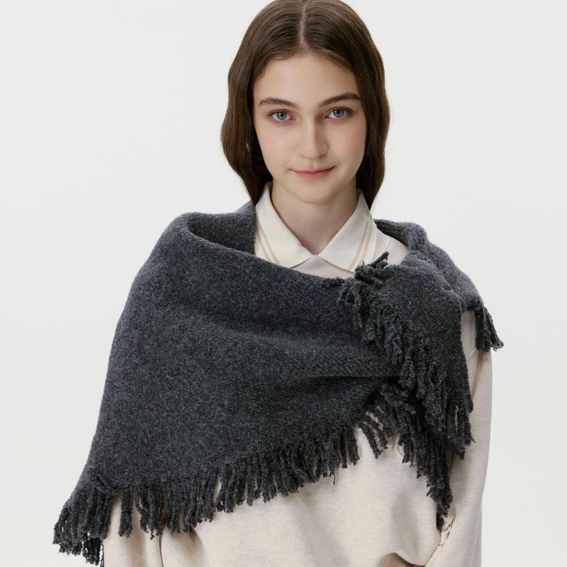 Kadınlar için Yumuşak Yün Örme - Shawl Wrap Winter incelemesi ve fiyatı