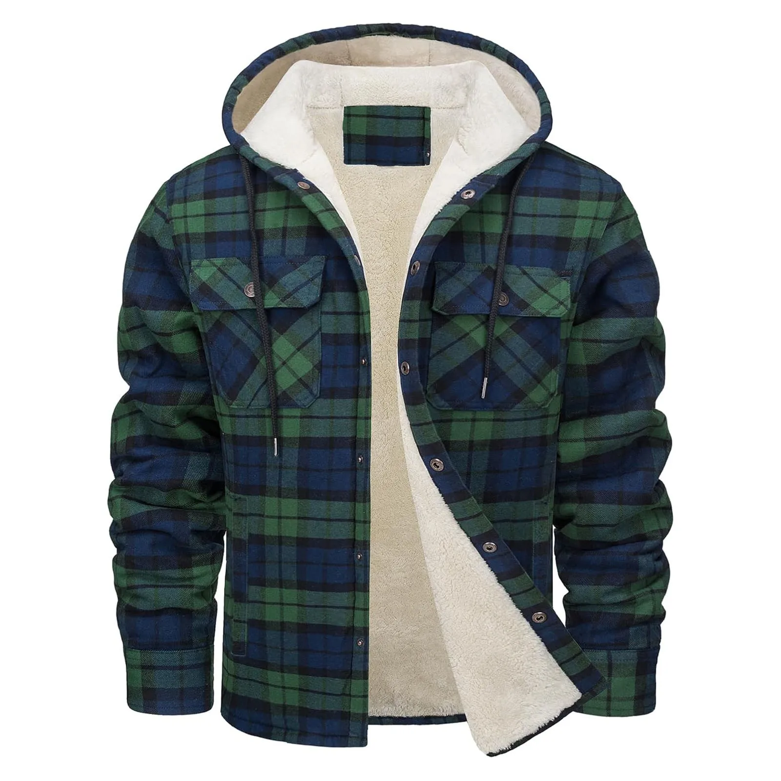 Kalın Sıcak Flanel Kapşonlu Ce - Flannel Shirt Lined incelemesi ve fiyatı