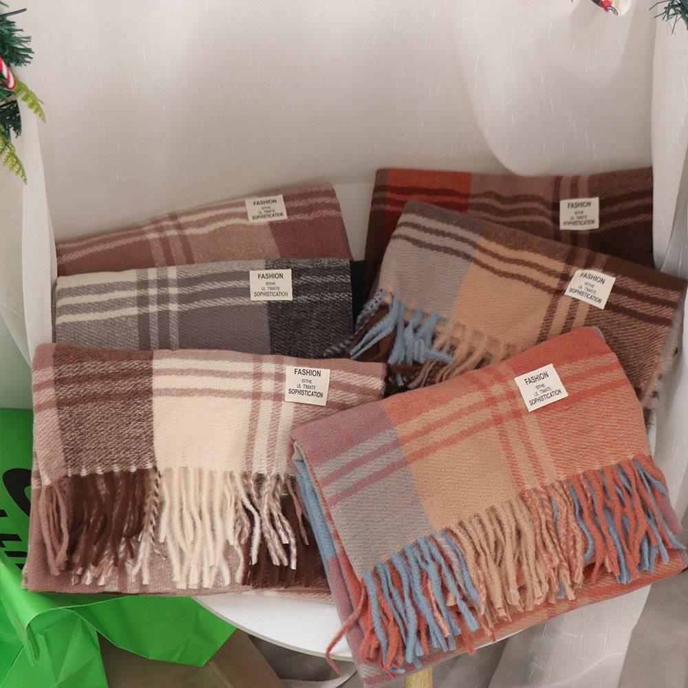 Rahat rüzgar geçirmez ekose yü - Wool Scarf Men incelemesi ve fiyatı
