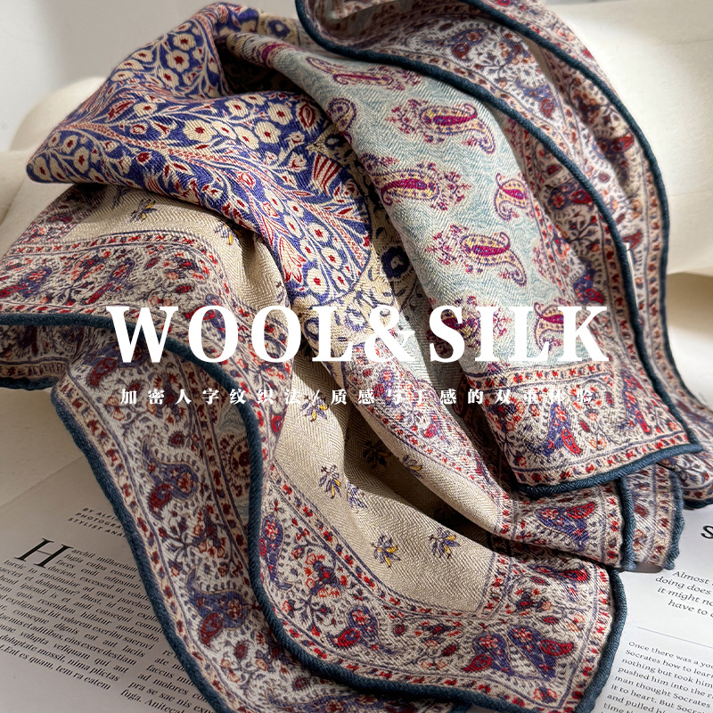 %70 yün %30 gerçek ipek kadınl - Wool Scarf Men incelemesi ve fiyatı
