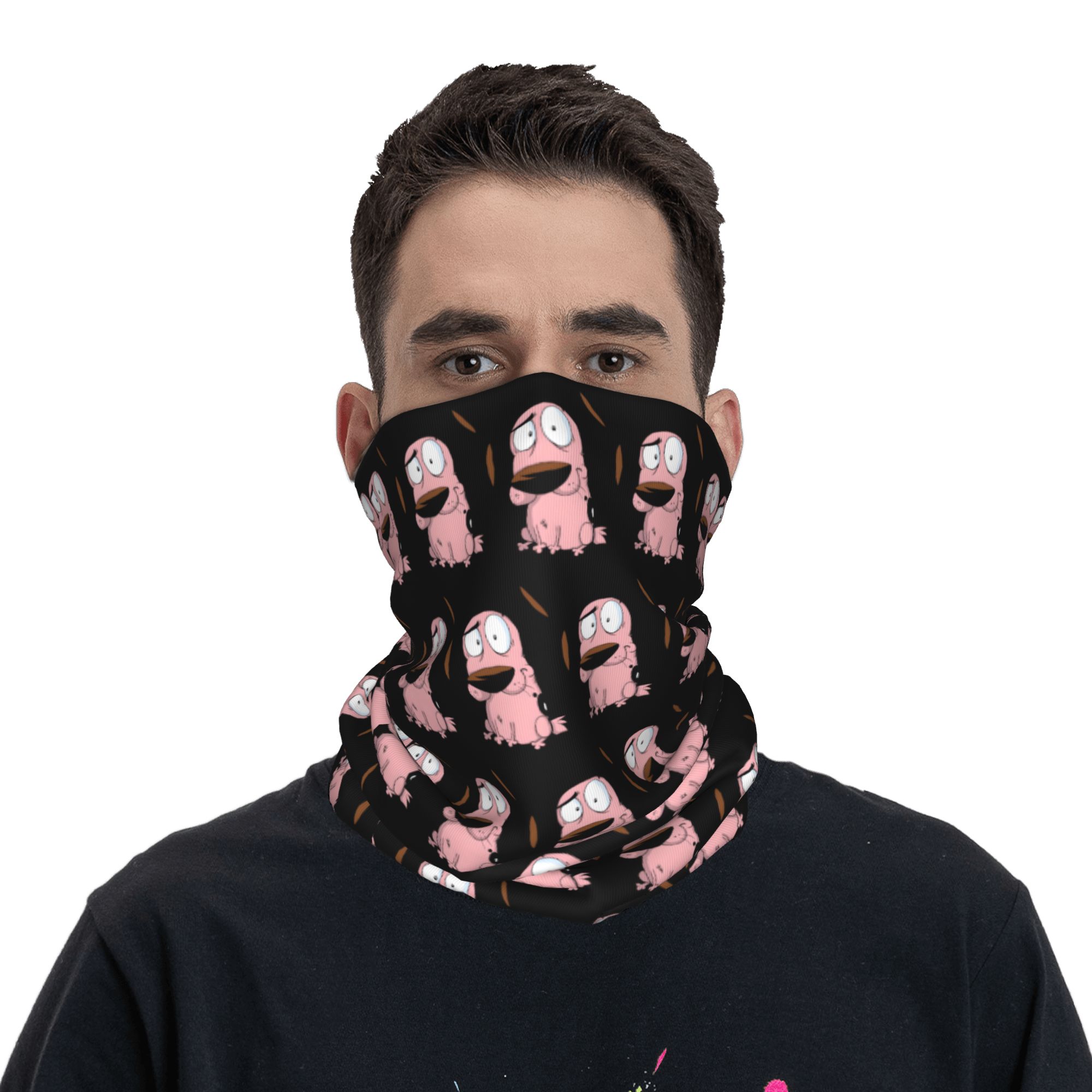 Özel Karikatür Cesaret Köpek K - Neck Gaiter Fleece incelemesi ve fiyatı