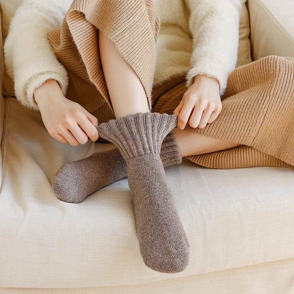 Yaratıcı Düz ​​Renk Kalınlaşmı - Thermal Sock Wool incelemesi ve fiyatı