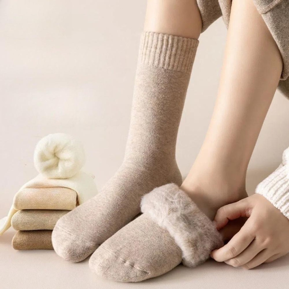 1 çift kış sıcak termal çorap  - Thermal Sock Wool incelemesi ve fiyatı