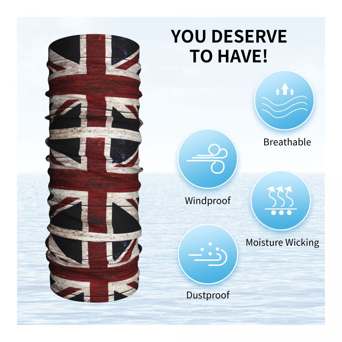 Union bayrağı kış boyun isıtıc - Neck Gaiter Fleece incelemesi ve fiyatı