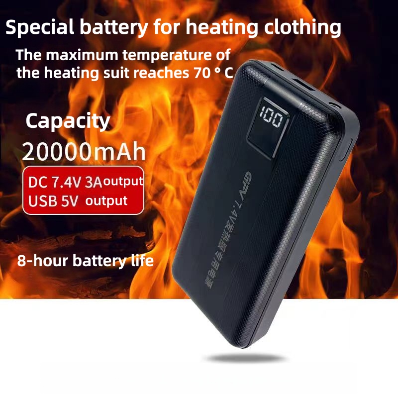 Yeni Büyük Kapasiteli 7.4V/3A/ - Heated Vest Battery incelemesi ve fiyatı