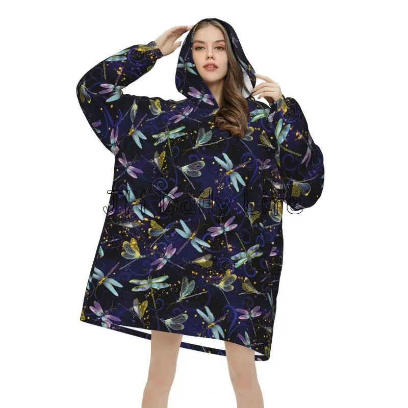 Dragonfly Galaxy Giyilebilir B - Sherpa Hoodie Fleece incelemesi ve fiyatı