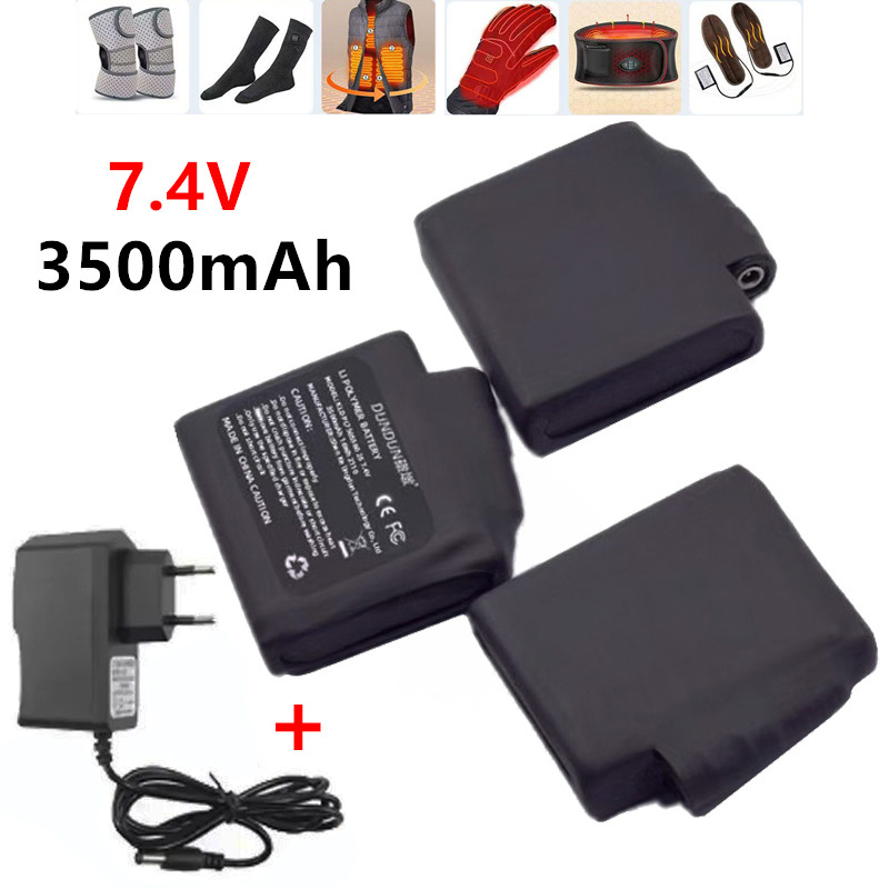 Isıtmalı Eldivenler Pil 7.4V 3 - Heated Vest Battery incelemesi ve fiyatı