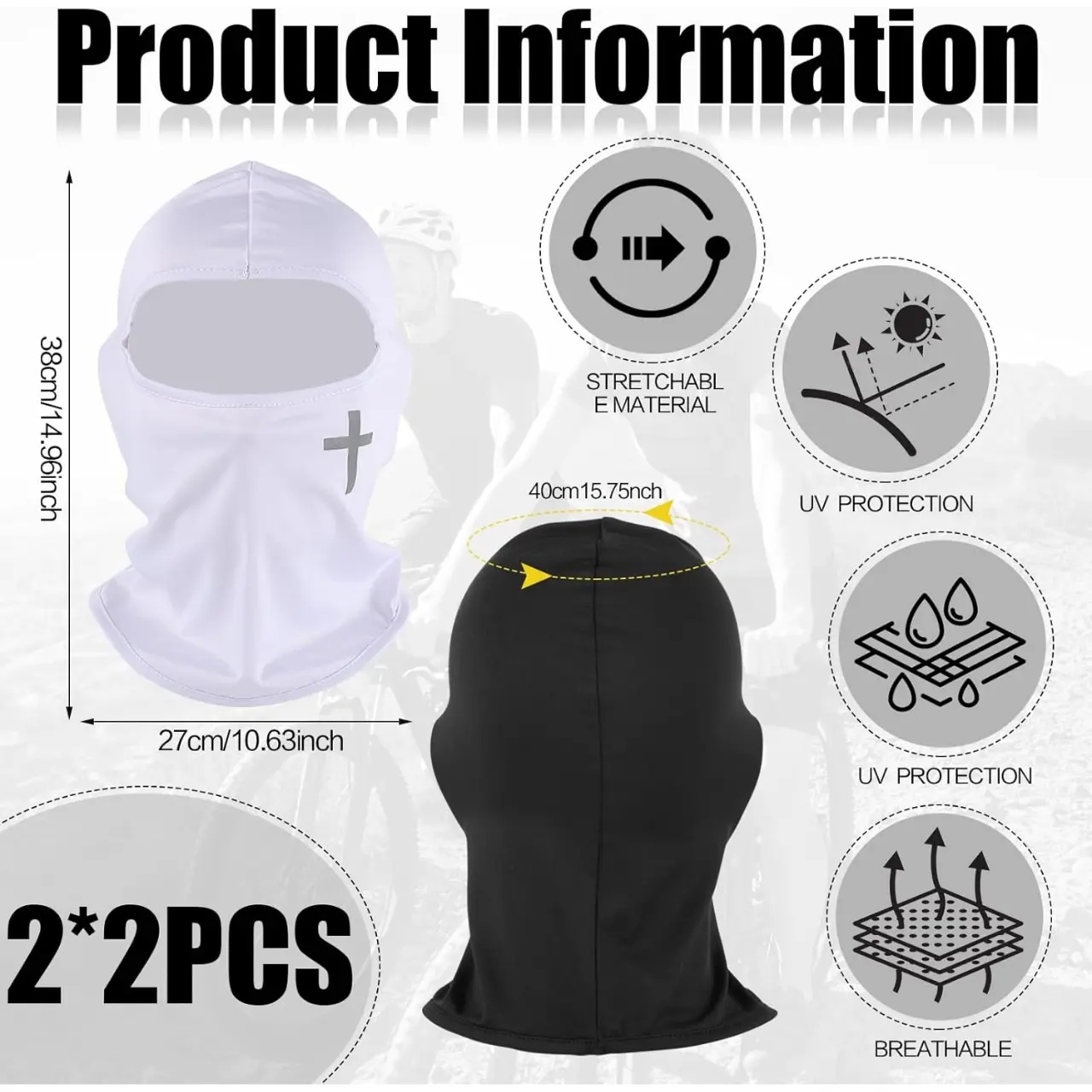2 Adet Tam Yüz Maskesi Balacla - Balaclava Ski Mask incelemesi ve fiyatı