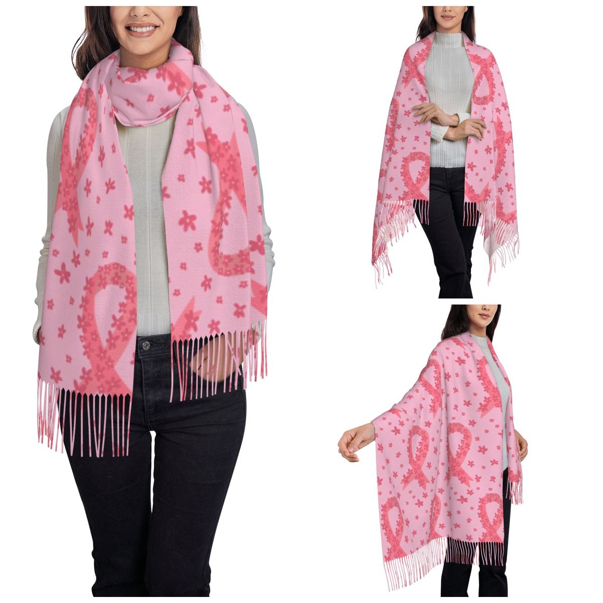 Pembe Kurdeleli Eşarp Kışlık S - Shawl Wrap Winter incelemesi ve fiyatı
