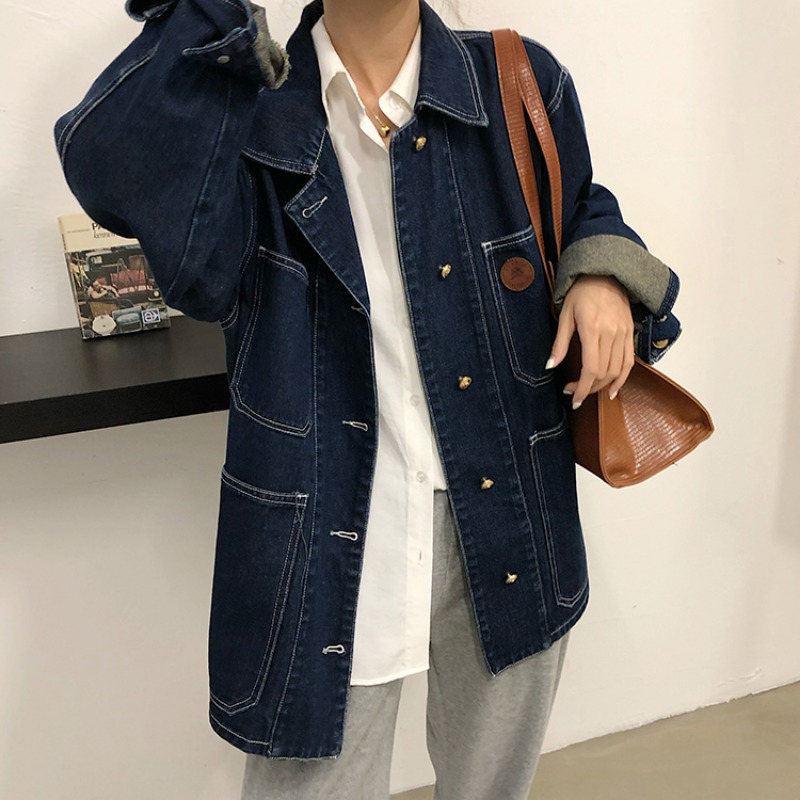Koyu Mavi Denim Ceket Kadın İl - Down Jacket Packable incelemesi ve fiyatı
