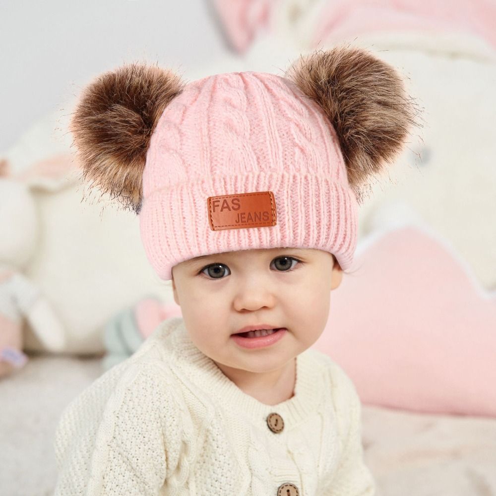 Düz Renk Bebek Şapka Eşarp Eld - Knit Beanie Hat Warm incelemesi ve fiyatı