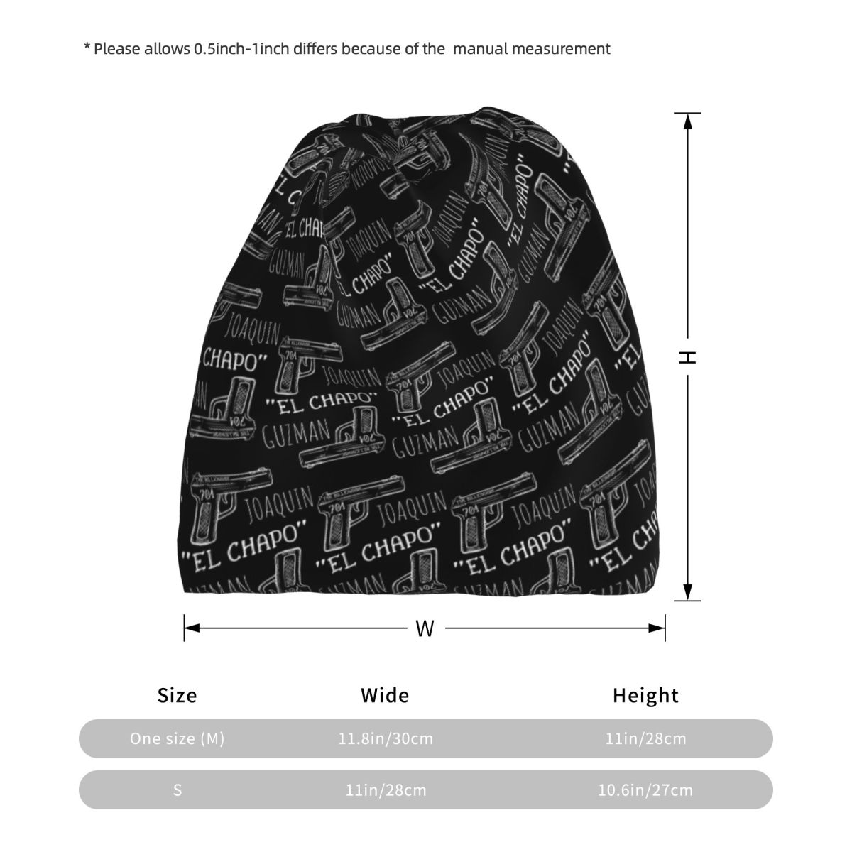 Joaquin El Chapo Guzman Narcos - Knit Beanie Hat Warm incelemesi ve fiyatı